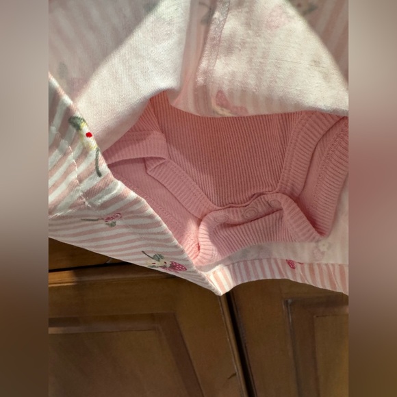 Little Lass Pink Striped Overalls with Sunglasses - Picture 3 of 4